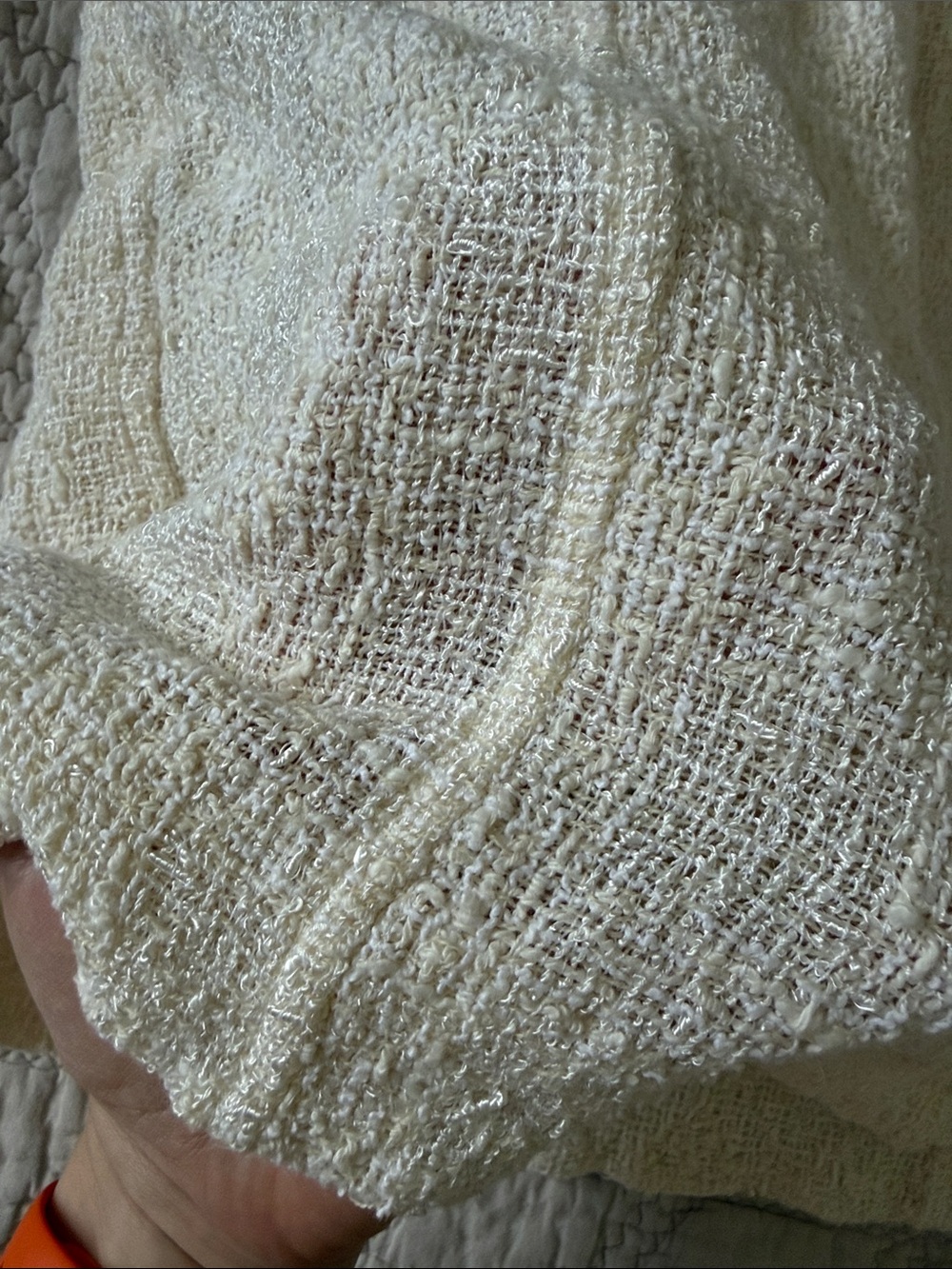 CHANEL Cream tweed High-Waist Mini Skirt with xs - Picture 4 of 10